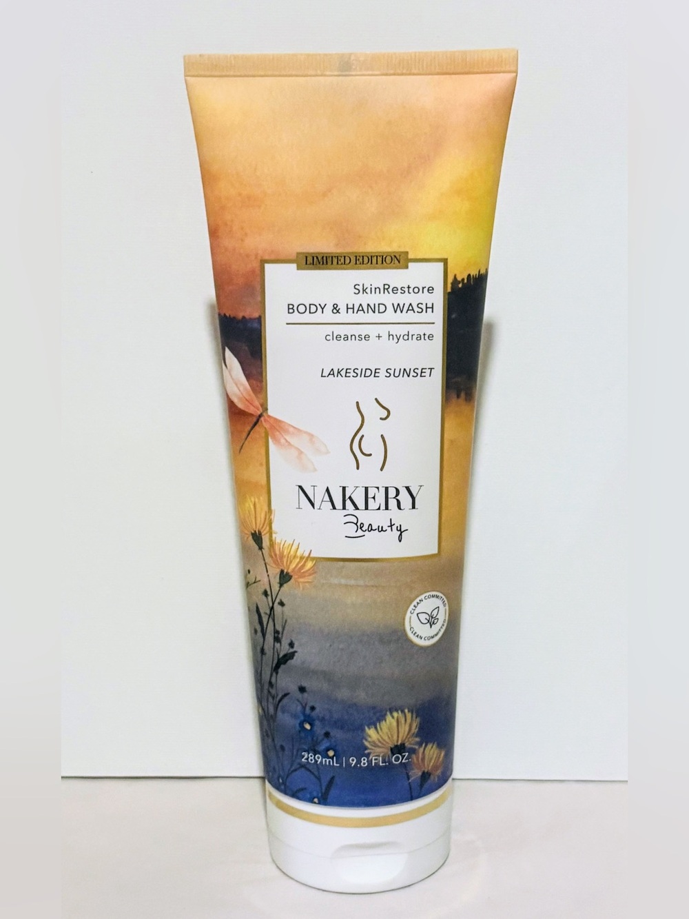 Nakery Beauty Lakeside Sunset Body & Hand Wash - Yellow/Blue
